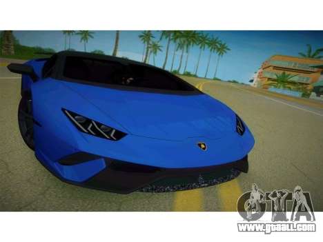 Lamborghini Huracan Performante Spyder for GTA Vice City