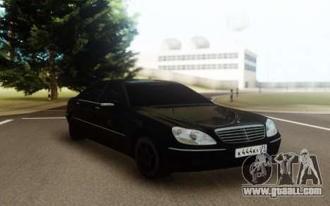 Mercedes-Benz W220 S600 for GTA San Andreas