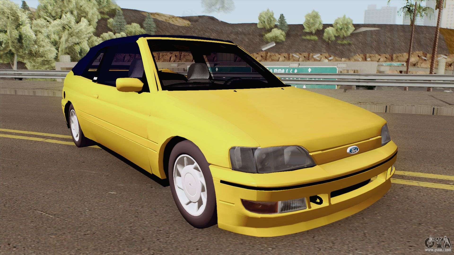 Download Ford Escort XR3 1992 Cabriolet for GTA San Andreas