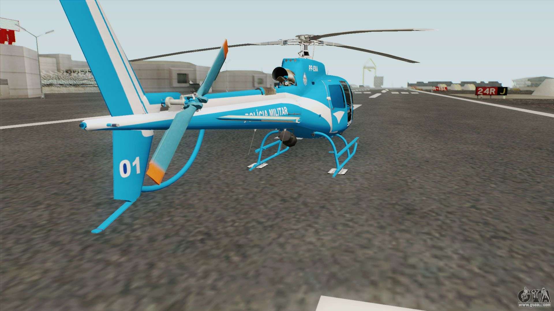 Helicoptero Fenix 02 do GAM PMERJ para GTA San Andreas