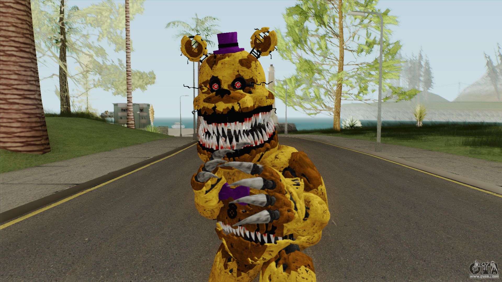 GTA San Andreas Nightmare Fredbear Mod 