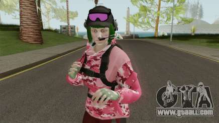 R6S Ela with Christmas Outfit (GTA Online MP) for GTA San Andreas