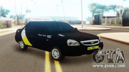Lada Priora Taxi Yandex for GTA San Andreas