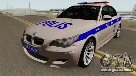 Turkish police car BMW M5 E60 for GTA San Andreas
