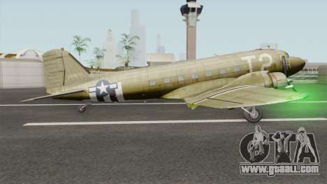 Douglas C-47 Skytrain for GTA San Andreas