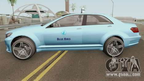 Benefactor Schafter Blue Bird Taxi GTA V for GTA San Andreas