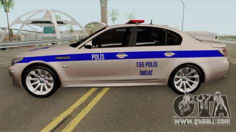 Turkish police car BMW M5 E60 for GTA San Andreas