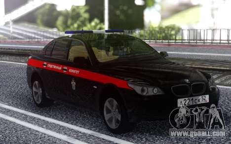 BMW M5 E60 the Investigative Committee of the Ru for GTA San Andreas