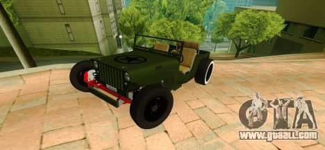 Jeep Willys Flatfender Loose Nuts for GTA San Andreas