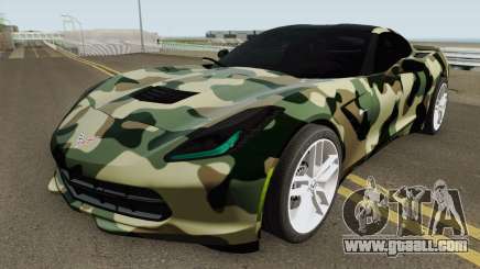 Chevrolet Corvette C7 (Army Style) for GTA San Andreas