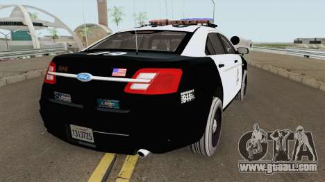 Ford Taurus Police Interceptor LAPD 2015 for GTA San Andreas