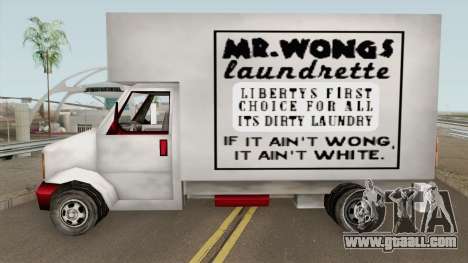 Mr Wongs Laundry Truck (GTA III) for GTA San Andreas