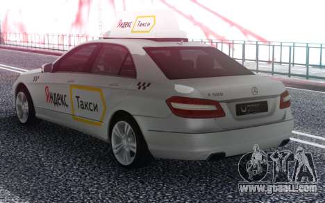 Mercedes-Benz E-Class A Yandex Taxi for GTA San Andreas