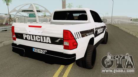 Toyota Hilux POLICIJA BiH for GTA San Andreas