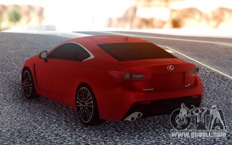 Lexus RC F for GTA San Andreas