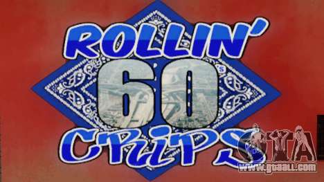 Rollin 60 Crips Mural for GTA San Andreas