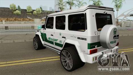 Mercedes-Benz G700 Brabus Widestar Dubai Police for GTA San Andreas