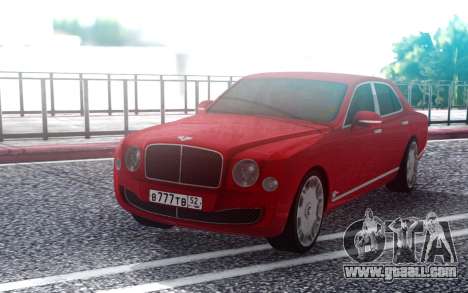 Bentley Mulsane for GTA San Andreas