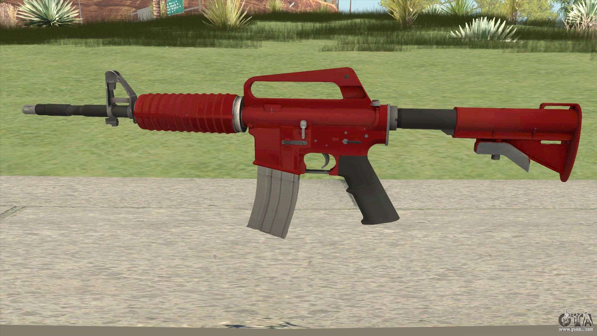 CS:GO M4A1 (Red Skin) for GTA San Andreas