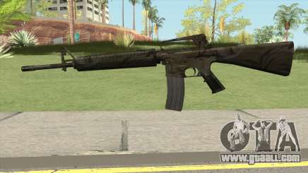 M16A2 Full Jungle Camo (Ext Mag) for GTA San Andreas