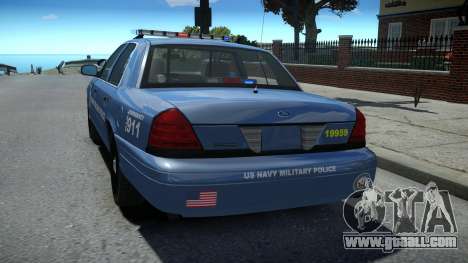 Ford Crown Victoria US NAVY Military Police for GTA 4