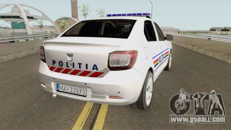 Dacia Logan 2 2016 Politia Romana for GTA San Andreas