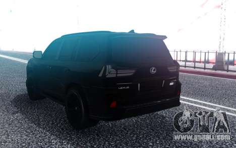 Lexus LX570 Superior Black Edition for GTA San Andreas