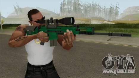 CS-GO SCAR-20 (Emerald Bravo Skin) for GTA San Andreas