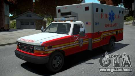 Vapid Ambulance Retro for GTA 4