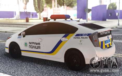 Toyota Prius Patrol Police Of Ukraine for GTA San Andreas