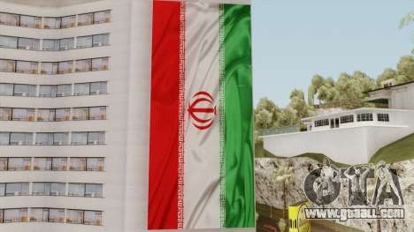 Iran Flag On Building for GTA San Andreas