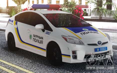 Toyota Prius Patrol Police Of Ukraine for GTA San Andreas