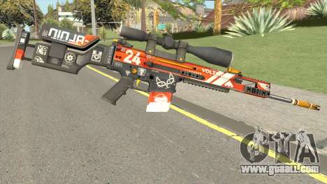 CS-GO SCAR-20 (Bloodsport Skin) for GTA San Andreas