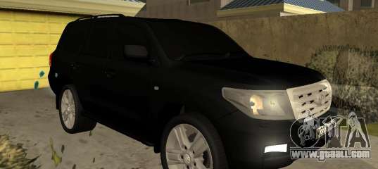 Toyota Land Cruiser 200 2008 Black for GTA San Andreas