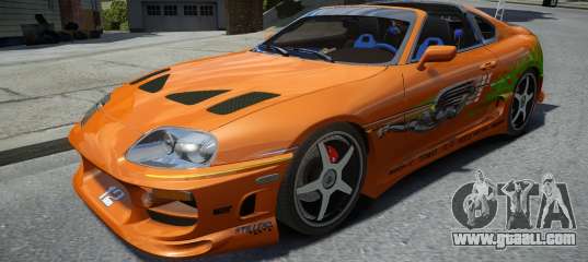 Toyota Supra Fast and the Furious for GTA 4