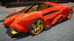 Lamborghini Egoista Orange for GTA 4