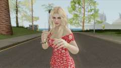 Rachel Casual Red Flower Dress for GTA San Andreas