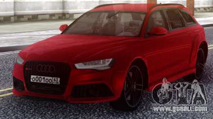 Audi RS6 Avant Red for GTA San Andreas