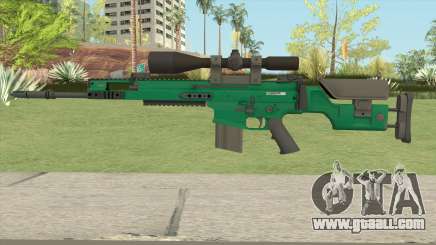 CS-GO SCAR-20 (Emerald Bravo Skin) for GTA San Andreas