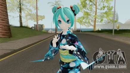 Miku Hatsune in Yukata Style for GTA San Andreas