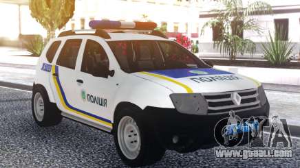 Renault Duster Police Of Ukraine for GTA San Andreas