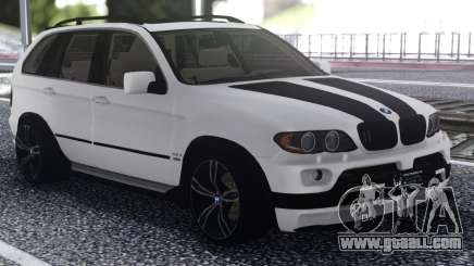 BMW X5 Black And White for GTA San Andreas