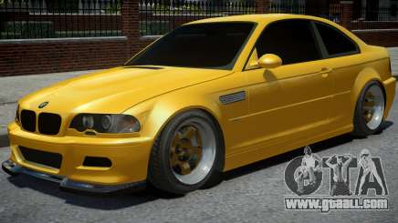 BMW M3 E46 Yellow for GTA 4