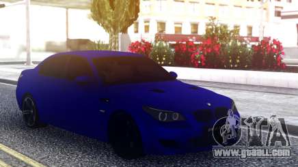 BMW M5 E60 Blue Sedan for GTA San Andreas