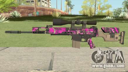 CS-GO SCAR-20 (Blaze Pink Skin) for GTA San Andreas