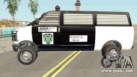 Declasse Burrito Police Transport R.P.D for GTA San Andreas