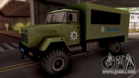 KrAZ-6322 Police Ukraine for GTA San Andreas