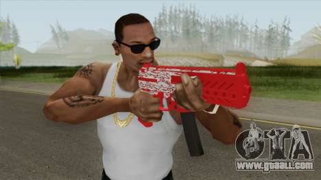 Submachine Gun MK2 (Red Woodlums) for GTA San Andreas