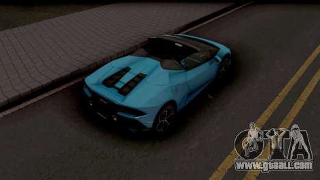 Lamborghini Huracan EVO Spyder for GTA San Andreas
