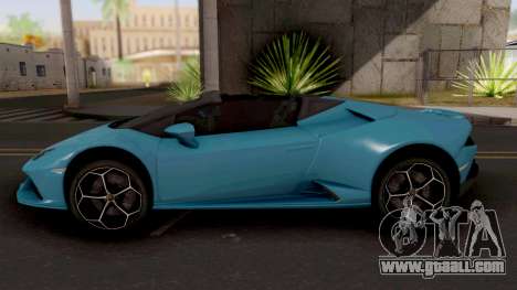 Lamborghini Huracan EVO Spyder for GTA San Andreas